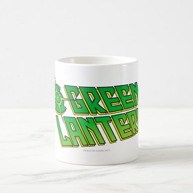 Taza De Café Logo de la Linterna Verde - inclinado (Centro)