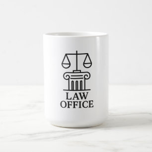 Taza De Café Logo de la Oficina de Derecho Elegante