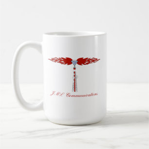 Taza De Café Logo de la torre de comunicaciones JML