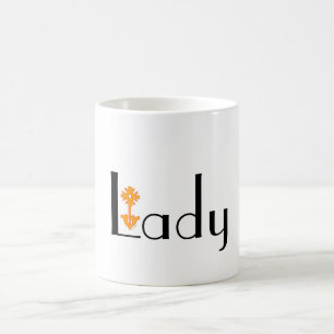 Taza De Café Logo de Lady
