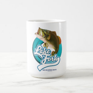 Taza De Café Logo de Lake Fork Texas Fishing.