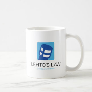 Taza De Café Logo de Lehto's Law