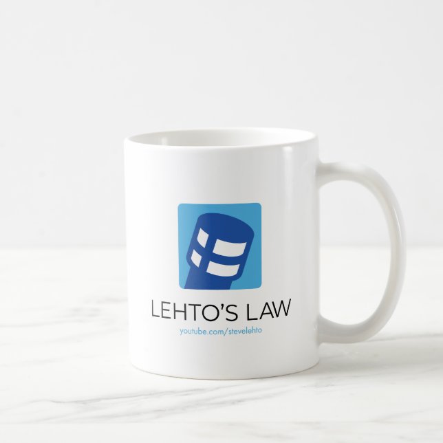 Taza De Café Logo de Lehto's Law (Derecha)