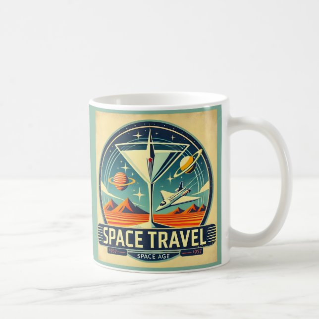 Taza De Café Logo de Martini Space Travel 1957 (Derecha)