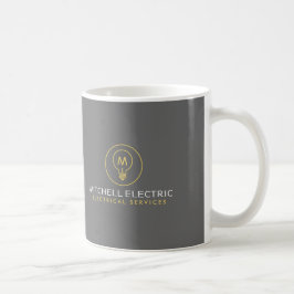 Taza De Café LOGO DE MONOGRAMA DE FÓSFORO para ELECTRICISTAS