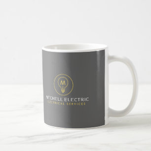 Taza De Café LOGO DE MONOGRAMA DE FÓSFORO para ELECTRICISTAS