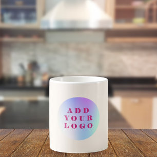 Taza De Café Logo de negocios beige moderno