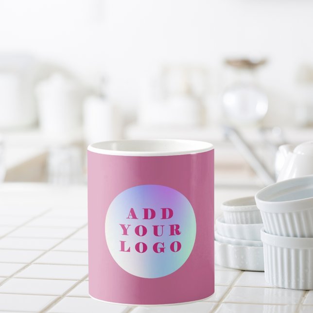 Taza De Café Logo de negocios rosa (Subido por el creador)