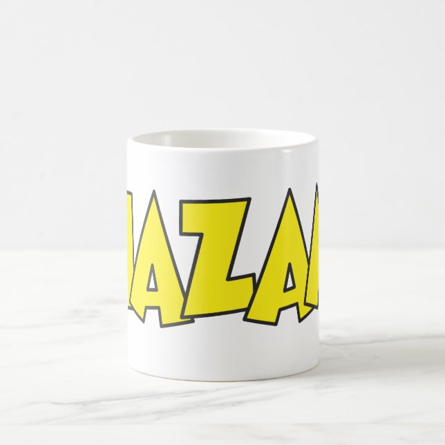 Taza De Café Logo de Shazam Amarillo (Centro)
