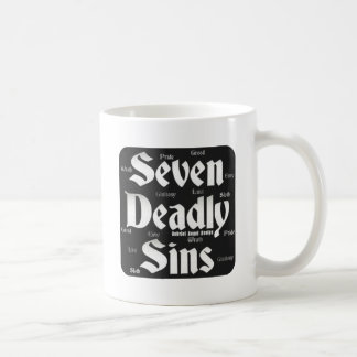 Taza De Café Logo de Siete Pecados Mortales