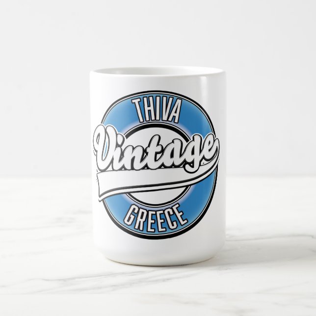 Taza De Café Logo de Thiva Grecia (Centro)