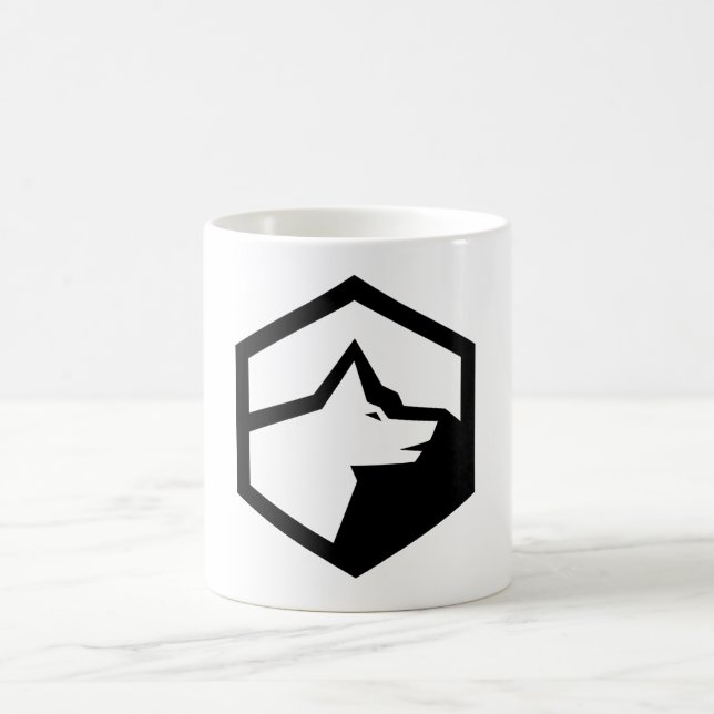 Taza De Café Logo de Wolf Mountain Homestead (Centro)
