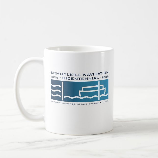Taza De Café Logo del Bicentenario de la Compañía de Navegación (Izquierda)