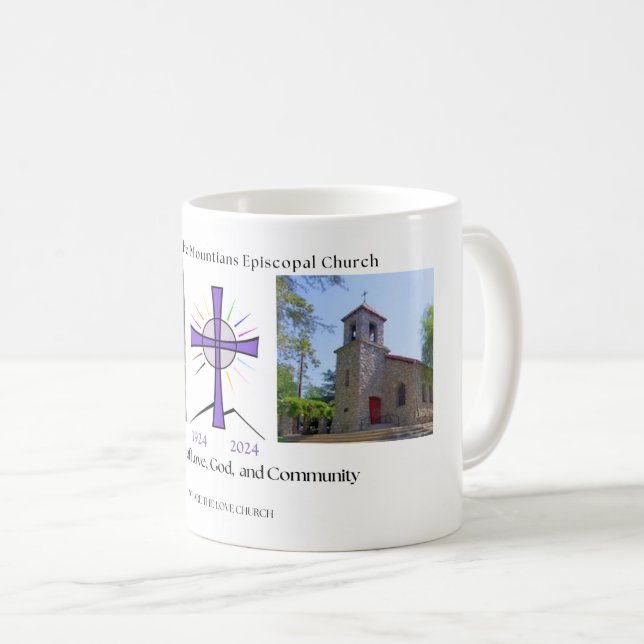 Taza De Café Logo del centenario de San Lucas 11 oz 1924-2024 M (Anverso derecho)