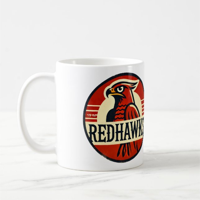 Taza De Café Logo del equipo RedHawks (Izquierda)