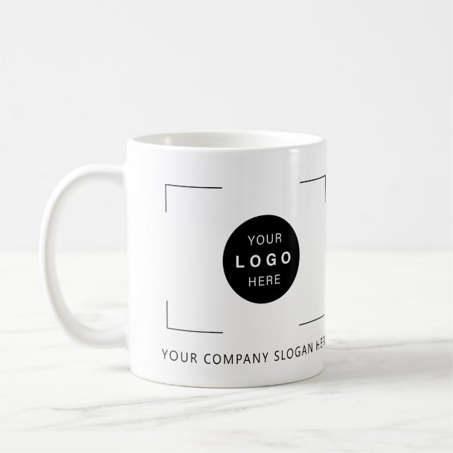 Taza De Café Logo del personalizado de la empresa comercial (Izquierda)