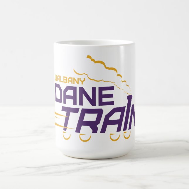 Taza De Café Logo del Tren de Dane de la UAlbany (Centro)