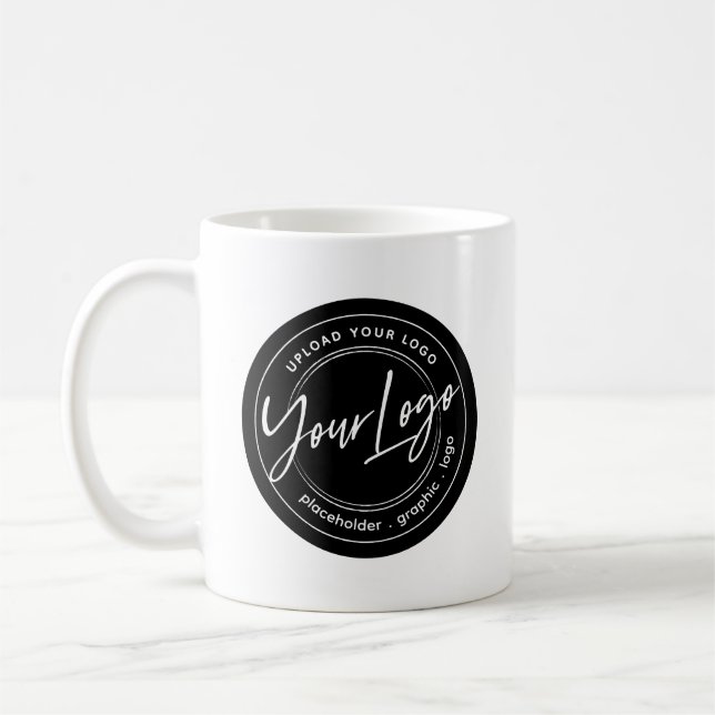 Taza De Café Logo en blanco y negro (Izquierda)