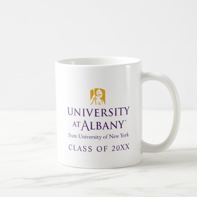 Taza De Café Logo icónico de la Universidad de Albany (Derecha)