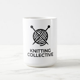 Taza De Café Logo Knitting Collective Pelote de Laine