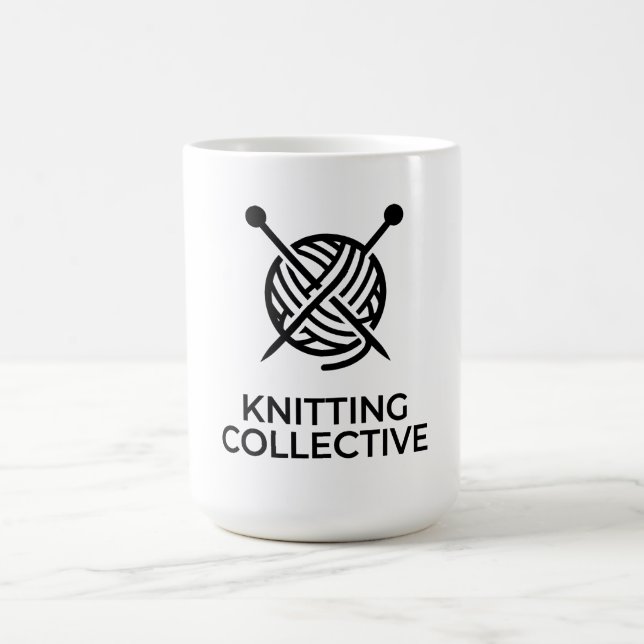 Taza De Café Logo Knitting Collective Pelote de Laine  (Centro)