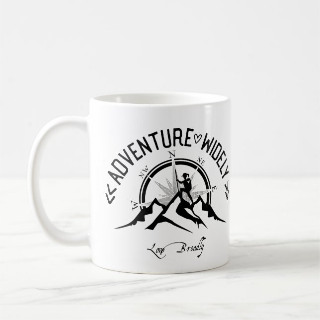 Taza De Café Logo oficial de Adventure (Izquierda)