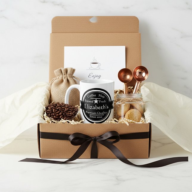 Taza De Café Logo personalizado de la cafetería (Subido por el creador)