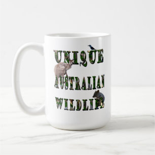Taza De Café Logo único australiano de imágenes de vida salvaje