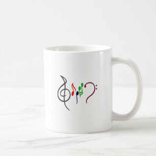 Taza De Café Logotipo abstracto de la música