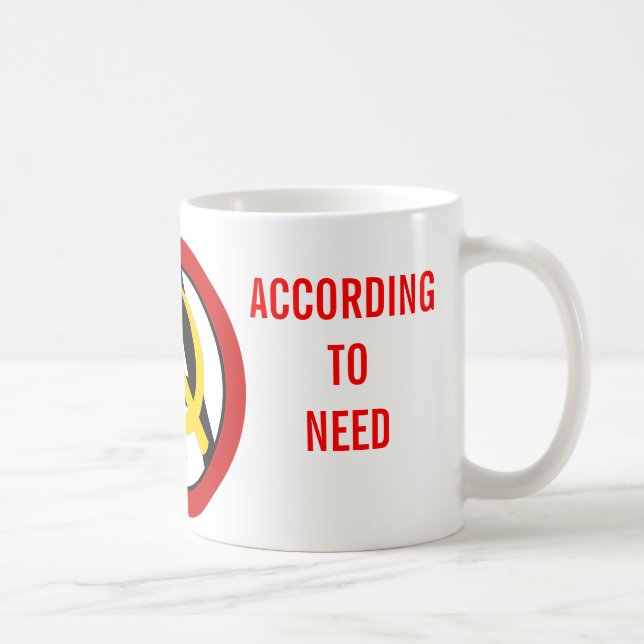 Taza De Café logotipo Anarcho-comunista (Derecha)
