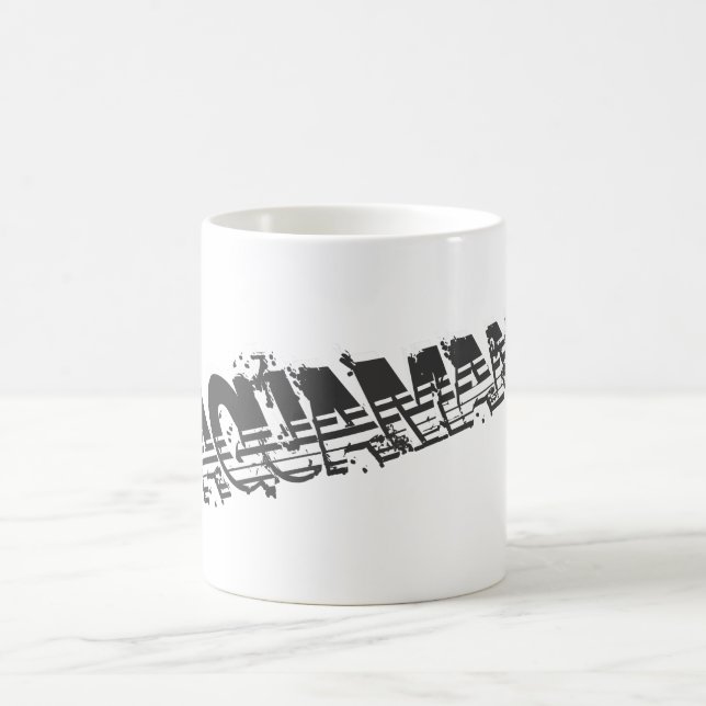 Taza De Café Logotipo Aquaman Grunge Stripe (Centro)