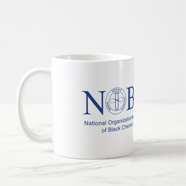 Taza De Café Logotipo azul NOBCChE Mug (Izquierda)