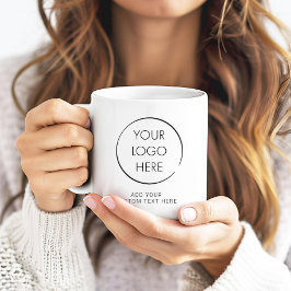 Taza De Café Logotipo básico personalizado, negocio o marketing
