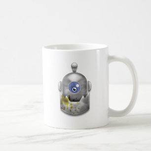 Taza De Café Logotipo codicioso del robot