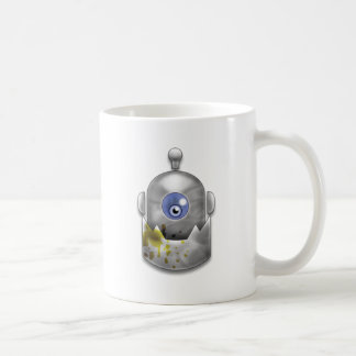 Taza De Café Logotipo codicioso del robot