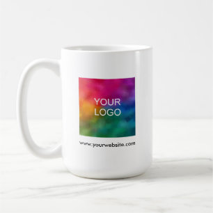 Taza De Café Logotipo Código QR Escaneo mi elegancia moderna Si