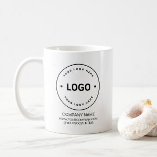 Taza De Café Logotipo Comercial Personalizado con Marca