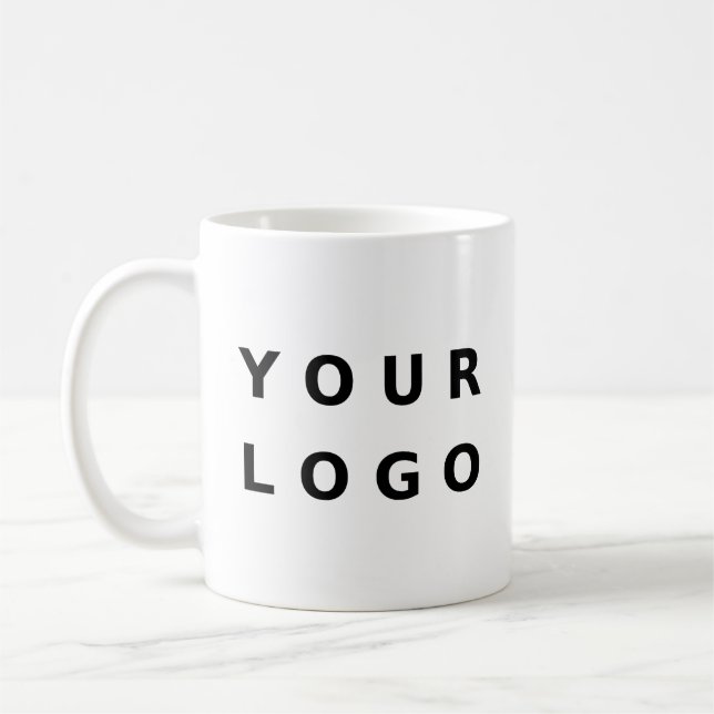 Taza De Café Logotipo comercial personalizado Rectangular (Izquierda)