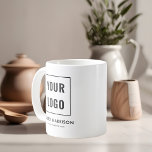 Taza De Café Logotipo comercial Simple Mínimo<br><div class="desc">Añade tu logotipo.</div>