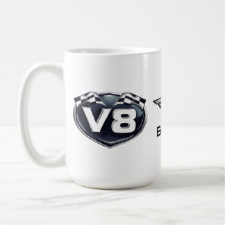 Taza De Café Logotipo de 15 oz Coffee Mug V8 y Alas para caball