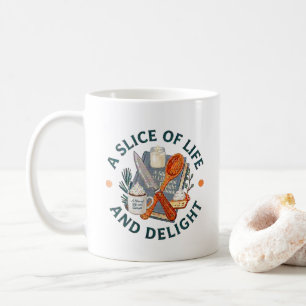 Taza De Café Logotipo de A Slice of Life and Delight Business