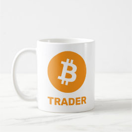 Taza De Café Logotipo de Bitcoin Trader