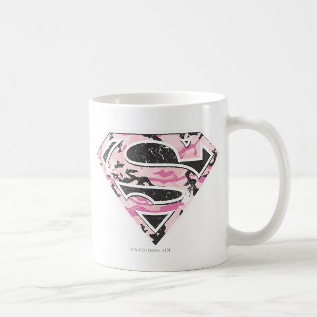 Taza De Café Logotipo de camuflaje superchica (Derecha)