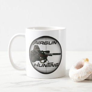 Taza De Café Logotipo de caza de armas de fuego gorra botón de