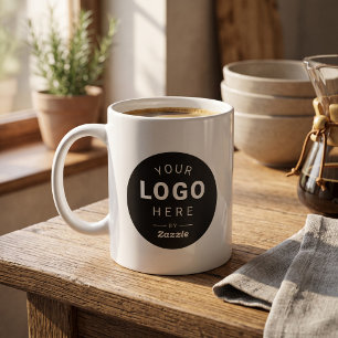 Taza De Café Logotipo de empresa de marca