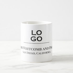 Taza De Café Logotipo de empresa o empresa personalizado