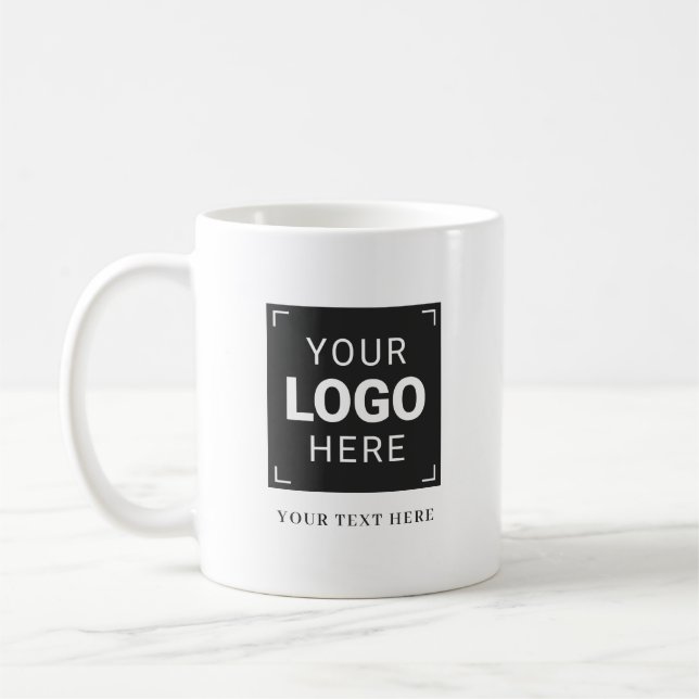 Taza De Café Logotipo de empresa personalizado (Izquierda)