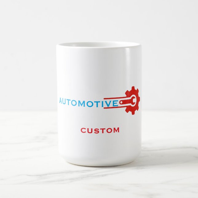 Taza De Café Logotipo de engranaje automotriz (Centro)