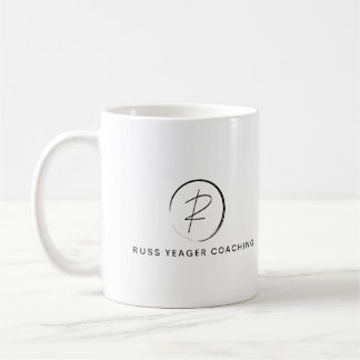 Taza De Café Logotipo de firma de coaching de Russ Yeager