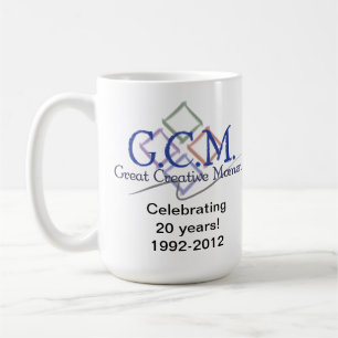 Taza De Café Logotipo de GCM Taza-Blanco